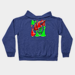 Christmas Hats Kids Hoodie